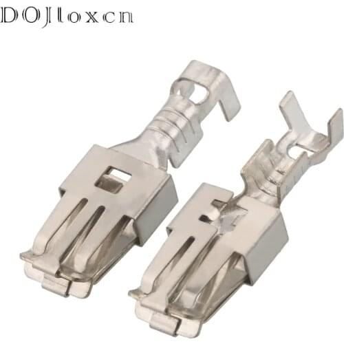 10 Pcs 9.5 MM Export Quality Products Auto Connecting Crimp Type Stamping Female Wire Crimp Terminal DJ6218A-E9.5x1.2C