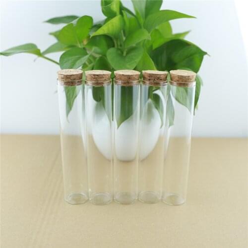 12 pcs/lot 30*150mm 80ml Mini Glass Jars Test Tube Spicy Storage Glass Bottle Stopper Container Vials DIY Craft Transparent Jars