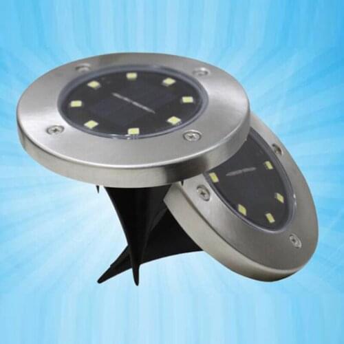 8 LEDs solar light led for Outdoor garden waterproof Solar Powered Lamp Ground Lamp Landscape Driveway Lawn Road Decoration