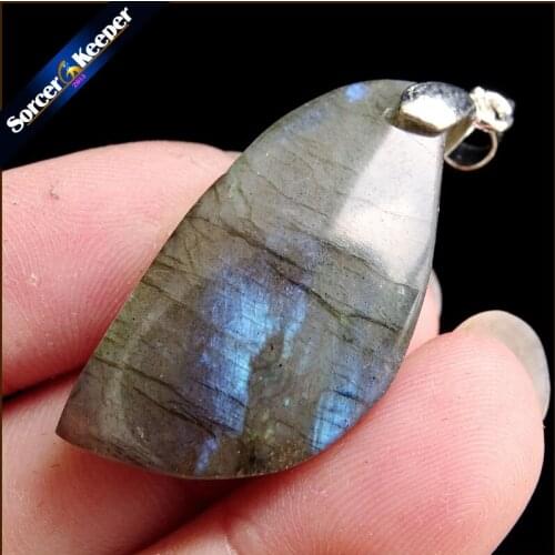 Promotion Natural Labradorite Gems Mini Pendant Drop Suspension Necklace Natural Stone Pendants Jewelry For Mens Collares SS499