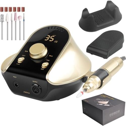 Strong Power 45W Electric Nail Drill Machine 45000RPM Professional Cutters Manicure Set Low Noise Nail File For Pedicure