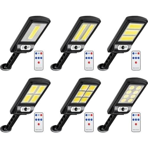 Automatic Solar Wall Light Outdoor Waterproof Solar Lamp Remote Control Motion Sensor Lamps Garden Courtyard Decoration Lighting