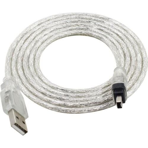 Free shipping 5feet USB usb 2.0 Data cable Firewire IEEE 1394 for MINI DV HDV camcorder to edit pc