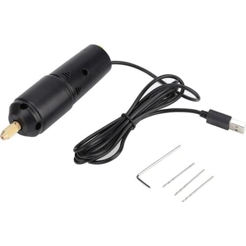 USB Mini Electric Drill Twist Drill Mini Electric Small Hand Drill Rotary Tools Household Woodworking For Home