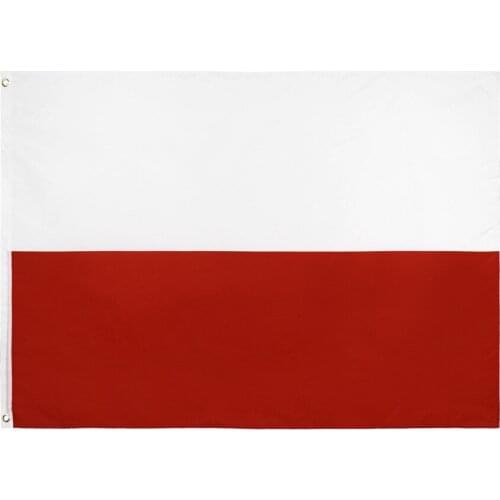 Poland National Flag Football Banner Polyester Flag 90*150cm For Festival Home Garden Decoration Party Supplies