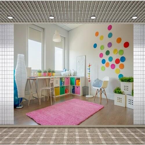 Lyavshi Kindergarten Baby Playroom Chair Table Blanket Portrait Interior Photography Background Photography Backdrop Photo Stuio
