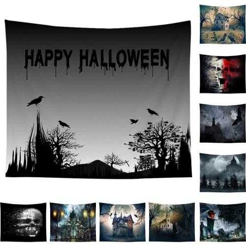 Fuwatacchi Halloween Forest Tapestries Wall Hanging Bedspread Throw Cover Party Holiday DIY Mat Carpet Home Art Decor Tapestry