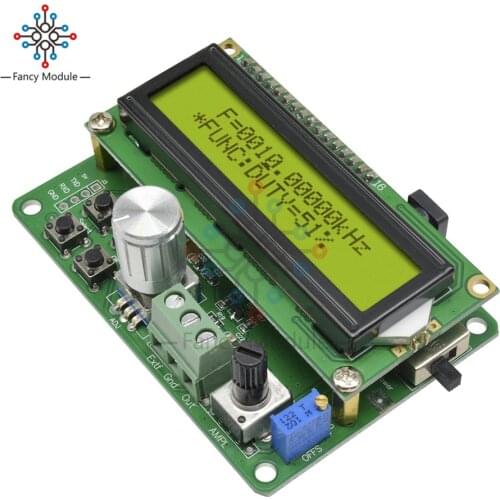 Diymore FYE050 DDS Signal Generator Module 0-50kHz Frequency Meter 1602LCD Rotary Switch Potentiometer 5.5x2.1mm DC Power Plug