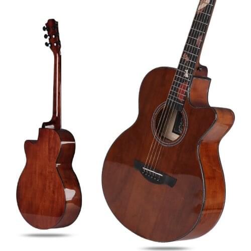 Brown Guitar Wood Classical Strings Instrument High Quality Guitar Picea Asperata Vintage Guitarra Acustica Playing Tools EH50G
