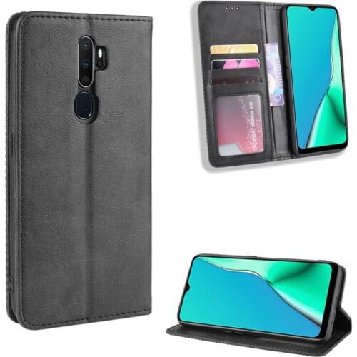 Leather Flip Cover For OPPO A9 2020 Case 6.5 Inch Wallet Card Stand Magnetic Book Cover For OPPO A 9 2020 Phone Cases