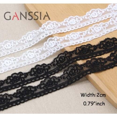 1yard/lot Width:2.0cm Vintage Small rose mesh embroidery lace trims lace for garment sewing Scrapbooking accessories (ss-427)