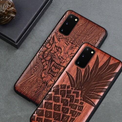 New Natural Wood Case For Samsung Galaxy Note 10 Pro Note 20 S10 Plus 100% Wood Case For Samsung s20/s20 plus/s20 ultra