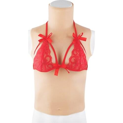 ONEFENG T-3 Series High Collar with Long Vest Silicone Breast Silicone Filling B C D E F G H Cup for Crossdresser