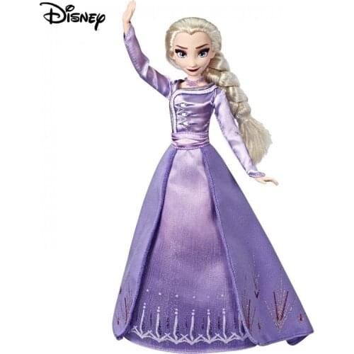 Original Disney Doll Frozen 2 Princess Elsa PVC Action Figure Toys Frozen 2 Character Collectible Models for Children E6844