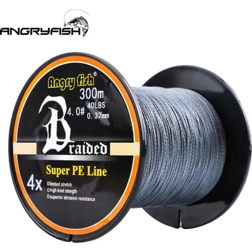 Angryfish Wholesale 4x 300 Meters Braided Fishing Line Super PE Line Saltwater Fishing Weave