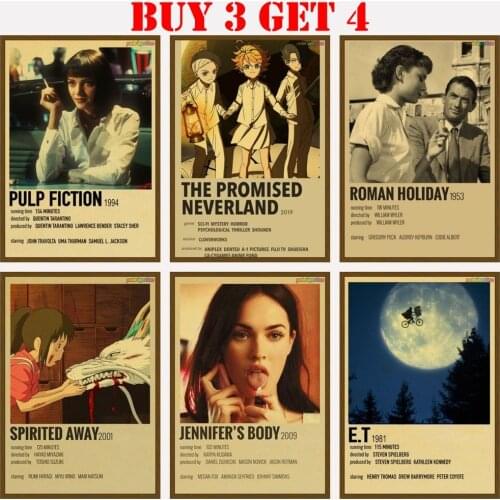Polaroid Movie Poster Card Fans Collection Home For Room Cafe Movie Anime Wall Retro Vintage Poster For Home Decor Room
