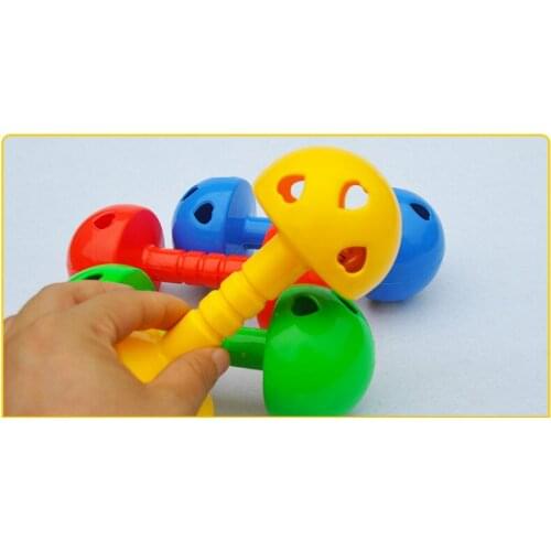 Mushroom prop Kindergarten Gymnastics Equipment Props Children Mushroom Dumbbell Toddlers Fitness Dance Bell Plastic Music
