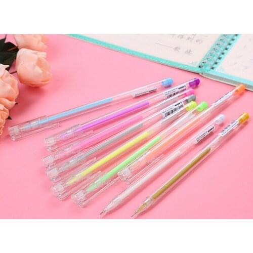 50PCS High-gloss Color Pen Special Multi-color Pen Painting Graffiti Color Gel Pens Students Korean Stationery Cute Supplies