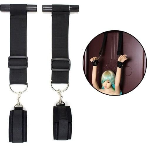 Sex Hanging Door Swing with Handcuffs Wrist Hand Cuffs Bdsm Bondage Restraints Sex Games Sex Furniture Adult Toy Erotic Sex Toys