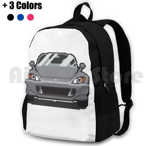 Grey Ap2 S2000 Outdoor Hiking Backpack Waterproof Camping Travel Pixel Pixel Art Pixel Car Car Car Art Auto Automotive