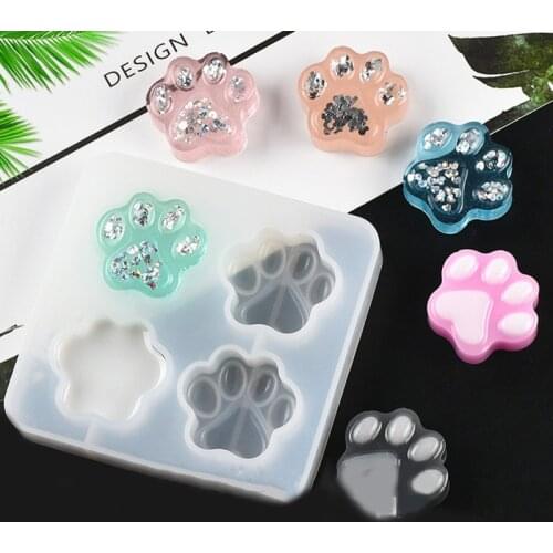 Cat Paw Silicone Mold DIY Making Jewelry Handmade UV Resin Epoxy Mould Craft