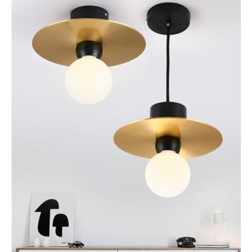 Nordic hanging ceiling lamps industrial lamp iron restaurant LED pendant lights living room lustre pendente deco maison