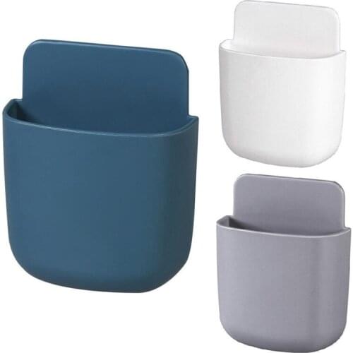 Universal Wall Mounted Storage Box Remote Control Box TV Controller Holder Air Conditioning Phone Storage Box Stand Rack