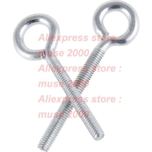 M6*20 30 40 50 60 70 80 100mm ring head eye screw bolt steel znic plated light hanger fan rope fastener wall anchor set ceilling