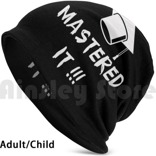 Masters Degree College Graduation Mastered It Graphic Beanies Knit Hat Hip Hop Masters Bachelor Of Science College