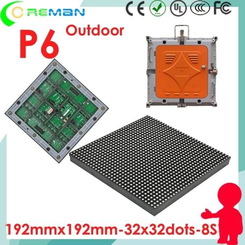High quality Nationstar p6 outdoor led module smd3535 , high refresh rate p6 ph6 led matrix module 32x32 16x32 rgb smd3535