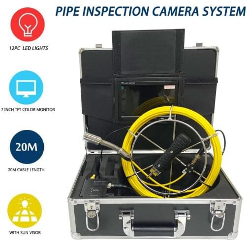 23MM HD 1000TVL Camera Head Pipe Inspection Equipment Portable Drain Sewer Industrial Endoscope Camera detection system