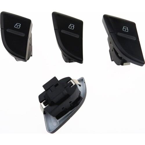 4 Pcs 8KD962108C Right Rear Central Door Lock Switch Button, Suitable For A4Allroad S4 B8 A5 S5 RS4