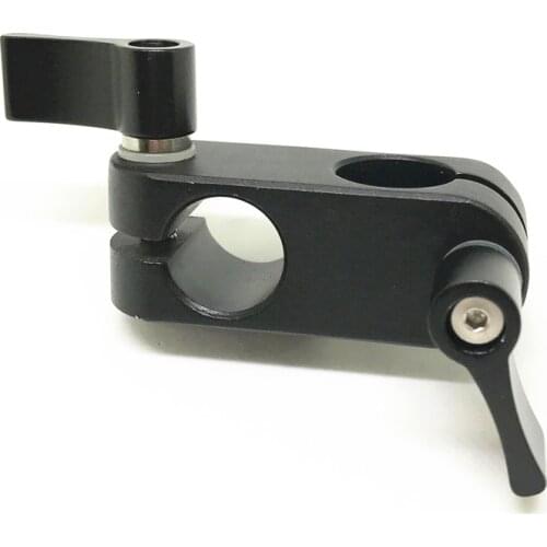 Aluminum 90 Degree 15mm Rod Clamp for 5D2 5D3 A7s GH4 DSLR Camera Photography System Handgrip Monitor Two Rod Rig Clamp Adapter
