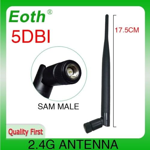 Wifi antenna antena 2.4g cellular booster car para modem sma hf telephone longo alcance signal router lte gsm wi-fi carro