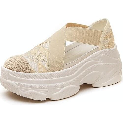 Summer shoes woman Flat Platform Sandals Women Soft Leather Casual Open Toe Gladiator wedges Women Shoes