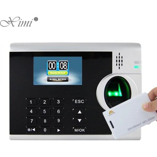 Good Quality Webserver Biometric Fingerprint Time Attendance With RFID Card Reader Linux System Employee Attendance System XM218