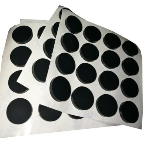 Φ 4.5-20mm Round Self Adhesive Silicone Rubber Feet Pad Furniture Cabinet Door Damper Buffer Anti-collision Anti-slip