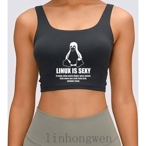 Linux Root Sudo Unix Shell Sexy Fun Gift Women Tank Top Anti-Wrinkle Plus Size XL Designing Formal Comical Slim Summer Style