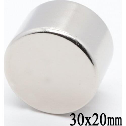 2pcs 30x20 mm N35 Round Craft Neodymium Magnets Super Strong 30mm*20mm Powerful Rare Earth Magnet