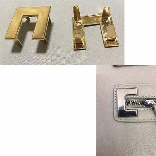 3 cm metal purse bags H bridge feet connector buckle replacement strap handle connector finding