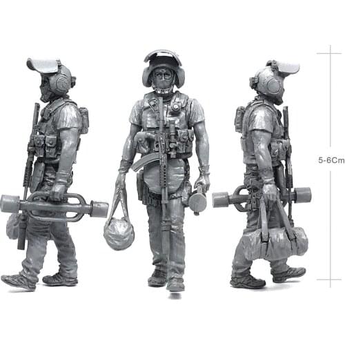 1/35 Resin White Model Resin Model Russian Special Forces Soldiers Need To Manually Color The Model Free Shipping