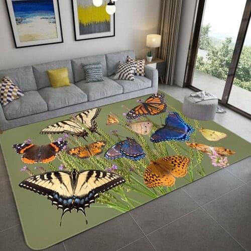 Cartoon Dream butterfly Carpets For Kids Baby Home Living Room Bedroom Large Size Carpet Parlor Hallway Rugs kitchen Floor Mats