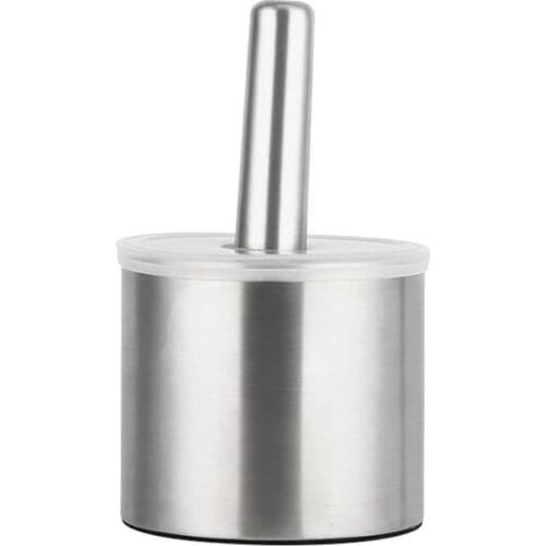 Stainless Mortar & Pestle Set Garlic Spice Mill Bowl Hand Tool