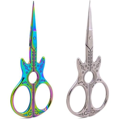 DONYAMY 1PC Stainless Steel European Vintage Scissors Antique Sewing Scissor for needlework Tailor Shears Fabric DIY Tools