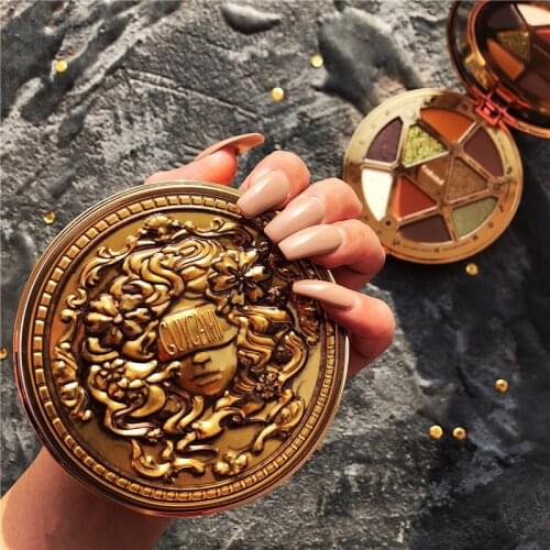 GUICAMI Lucky Coin Eyeshadow Pallete Sunrise Eyeshadow Nude Matte Make Up Eye Shadow Palette Cosmetics Makeup