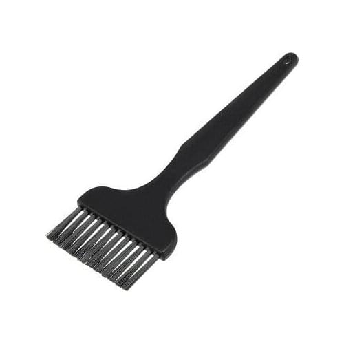 Plastic Handle ESD Anti Static Conductive Brush 12 Holes Black