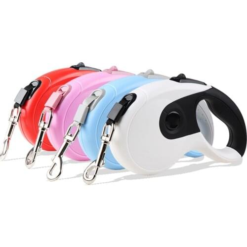 3M 5M 8M Colorful Retractable Dog Leash Extending Puppy Walking Leads Pet Dog Running Leashes Hands Freely Great For Walking Dog