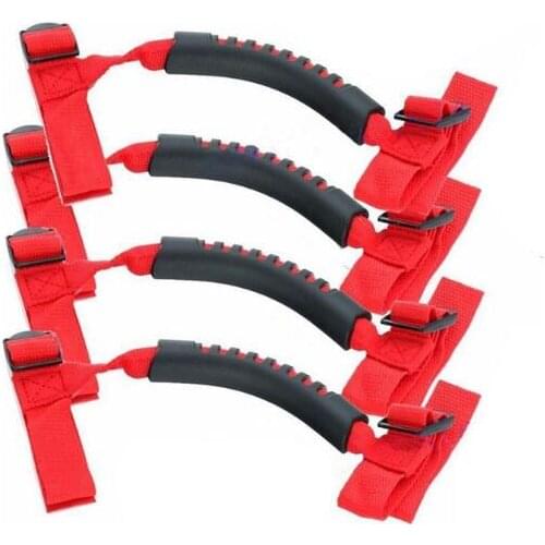 Belt For Jeep Wrangler Auto Car Interior Parts Accessories Narrow Handle Universal Roll Bar Cages Grab Handle 4PCS/2PCS Handrail