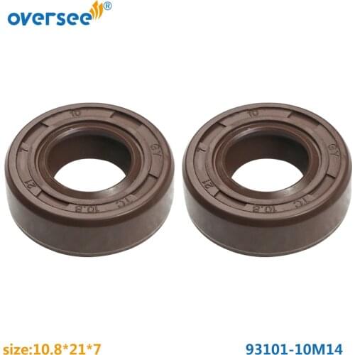 93101-10M14 Oil Seal For Yamaha Outboard Parts 2T 4HP 5HP Parsun F4-03000027 Hidea Powertec 10.8x21x7mm