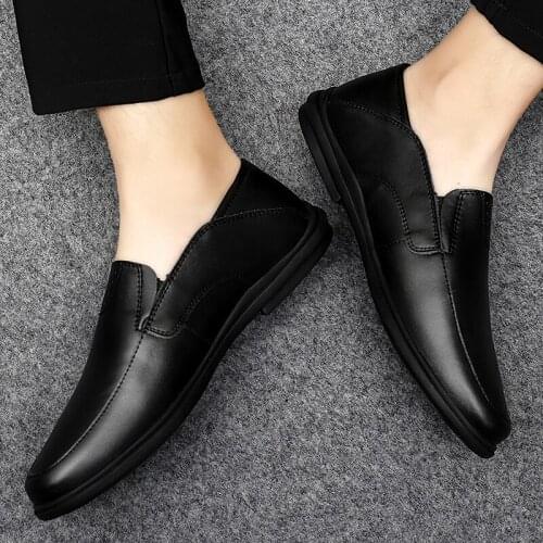 Sapatos leather de leisure black fashion spring transpirables Shoes Light running sneaker para zapatillas men sports Men mens